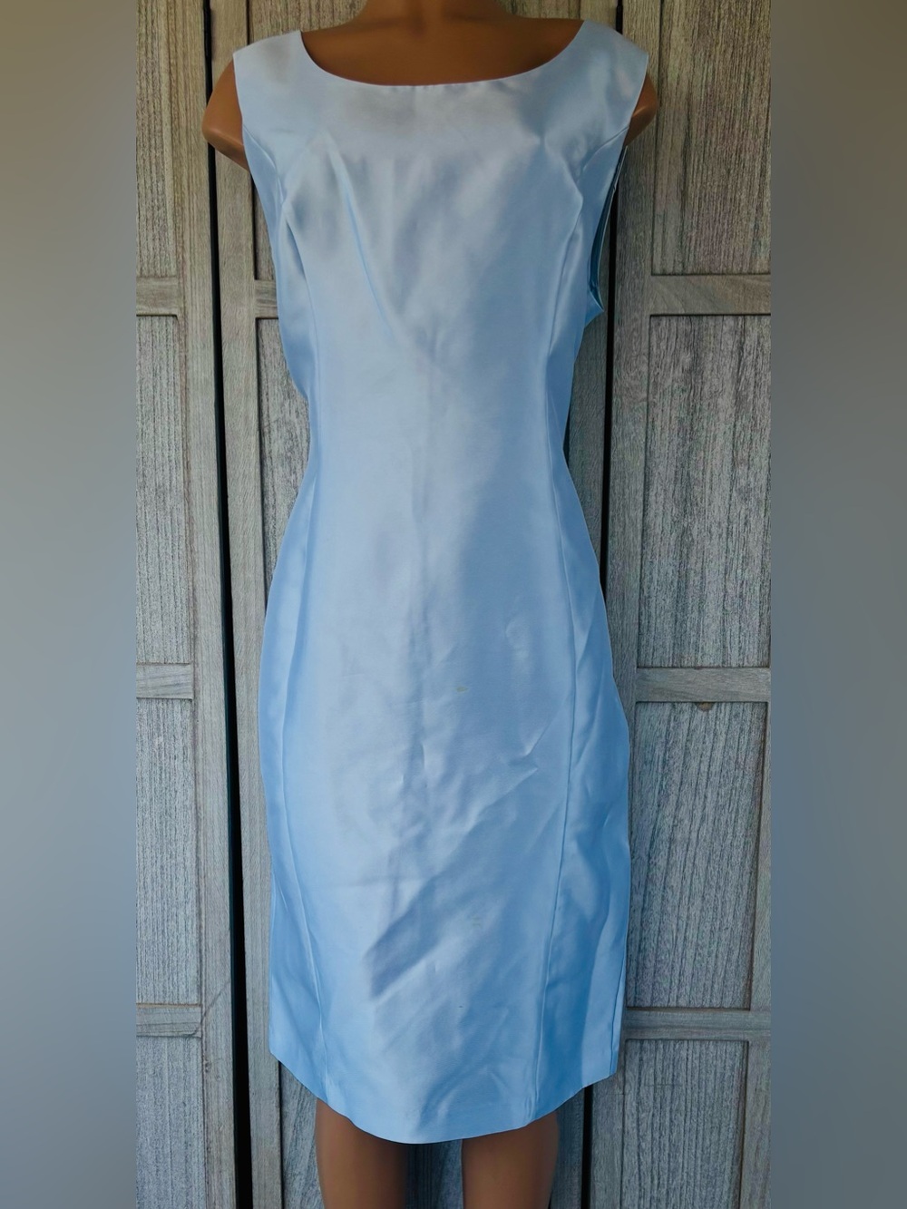 Donna Vinci light blue, sleeveless sheath dress
